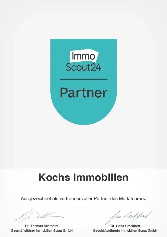 Ausgezeichnet als ImmobilienScout24 Partner